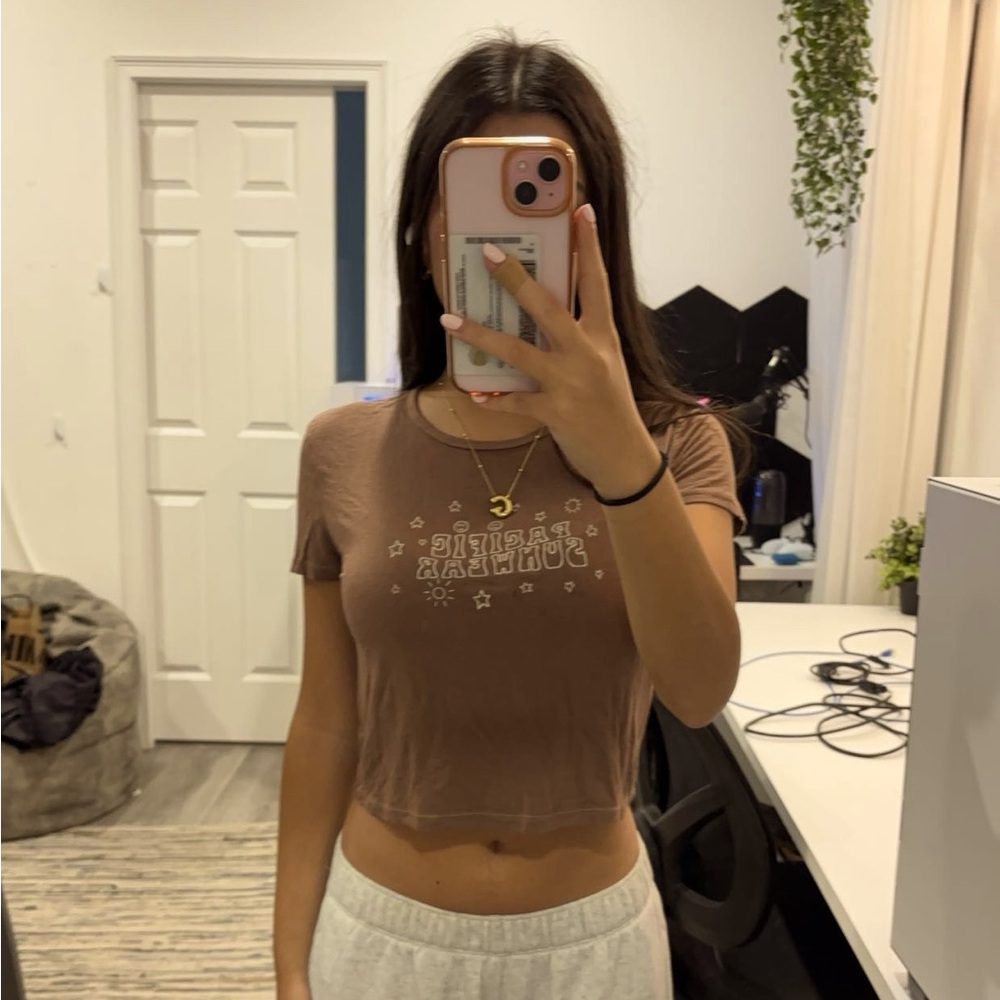 Pacsun Pacific Sunwear Brown Tee